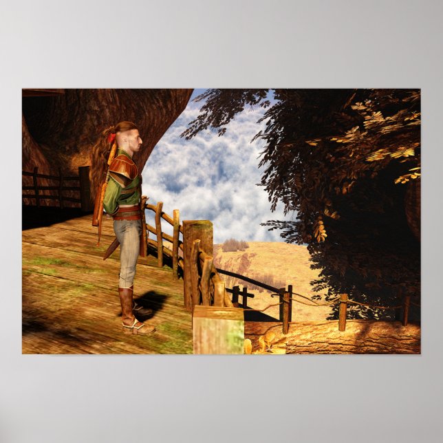 Standing Guard Autumn Day Poster (Front)