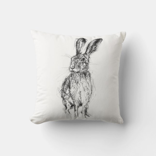 Standing Hare Cushion (Front)