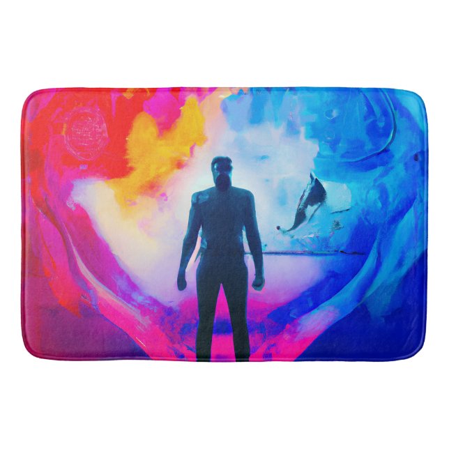Standing in Colours Bath Mat (Front)