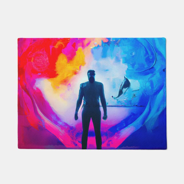 Standing in Colours Doormat (Front)