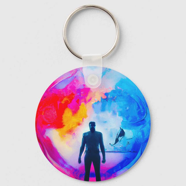 Standing in Colours Key Ring (Front)