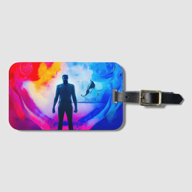 Standing in Colours Luggage Tag (Front Horizontal)