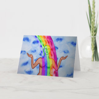 Standing in the healing light of God Card