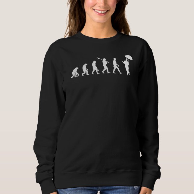 Standing In The Rain  Evolution Of Man Darwin Sweatshirt (Front)