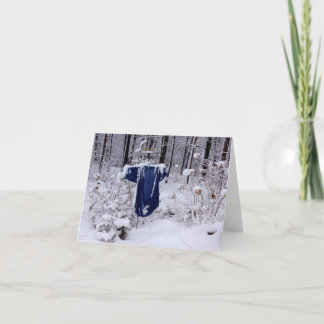 standing in the snow... holiday card