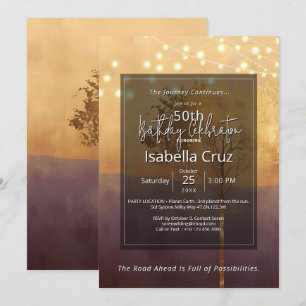 Standing Light Minimal Design Invitation