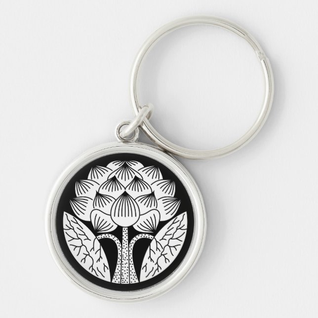 Standing Lotus flower Key Ring (Front)