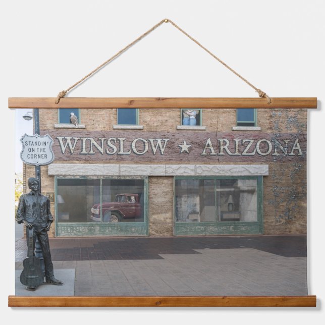 Standing on the Corner Hanging Tapestry (Front)