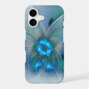 Standing Ovations, Abstract Blue Turquoise Fractal