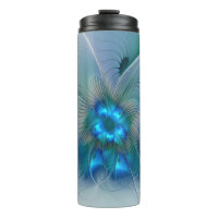 Standing Ovations, Abstract Blue Turquoise Fractal
