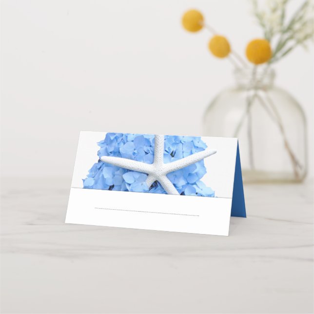 Standing Place Cards Seaside Garden  (Front)