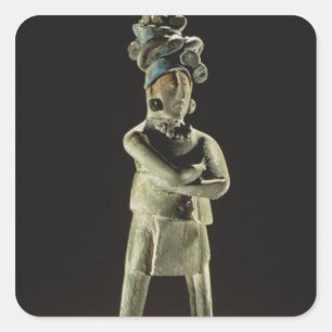 Standing royal figure square sticker
