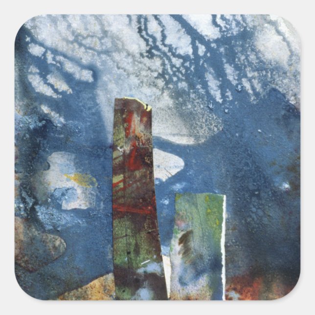 Standing Stones II Square Sticker (Front)