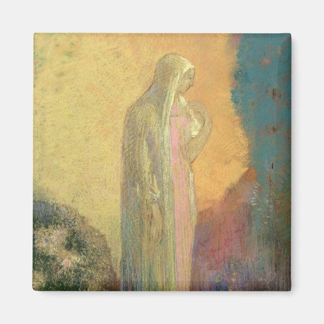 Standing Veiled Woman Magnet (Front)