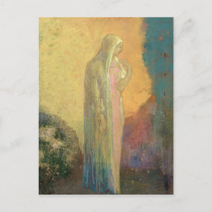 Standing Veiled Woman Postcard