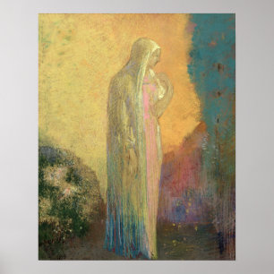 Standing Veiled Woman Poster