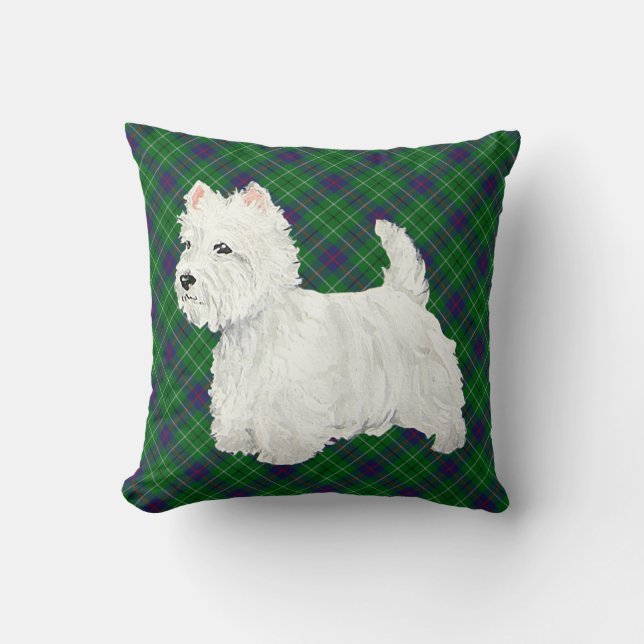 Standing Westie Cushion (Front)