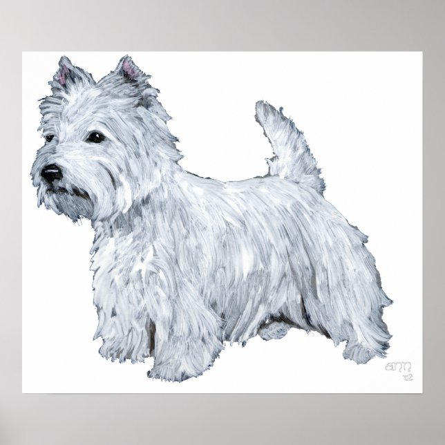 Standing Westie Poster (Front)