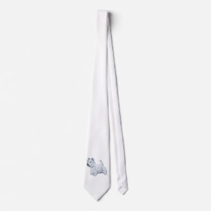 Standing Westie Tie