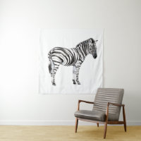 Standing Zebra