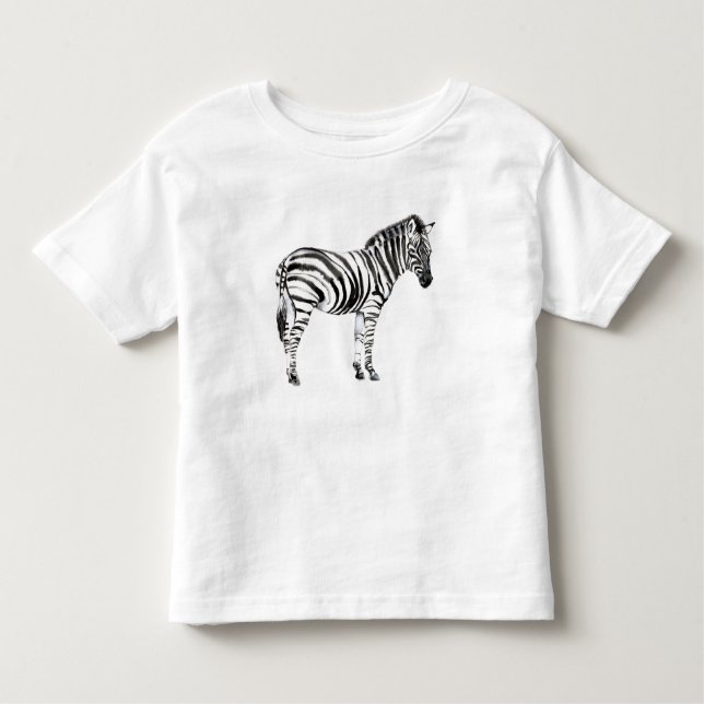 Standing Zebra Toddler T-Shirt (Front)