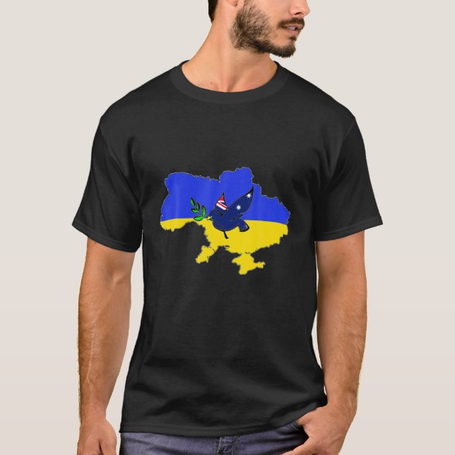 Stands With Ukraine And Australia Design Art Stick T-Shirt (Front)