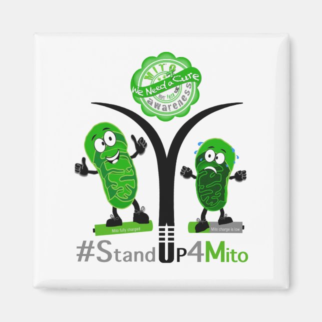 #StandUp4Mito Magnet (Front)