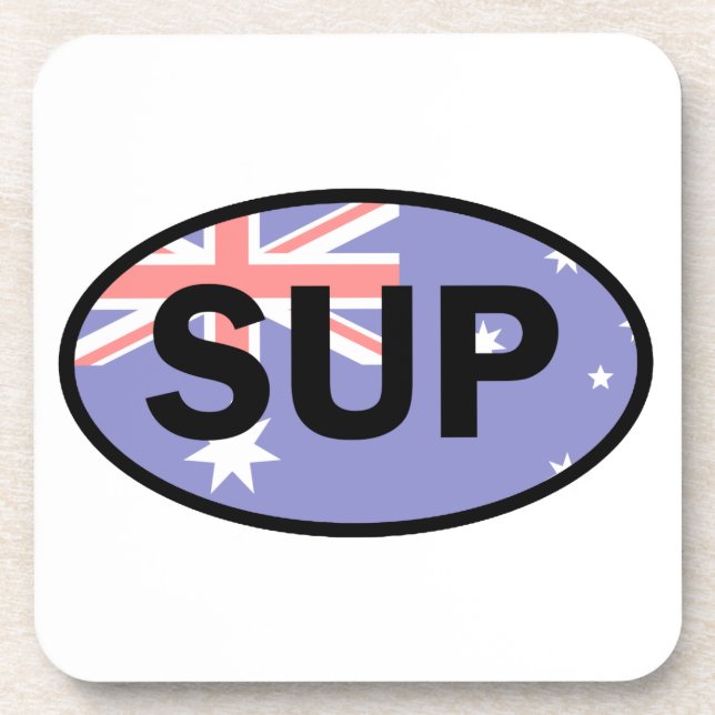 Standup Paddleboard Australia Flag Coaster (Front)