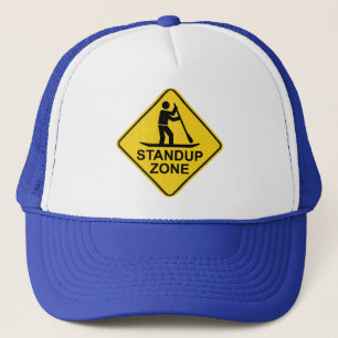 Standup Paddleboarding Zone Road Sign Trucker Hat