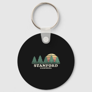Stanford Ca Vintage Throwback Tee Retro 70s Design Key Ring