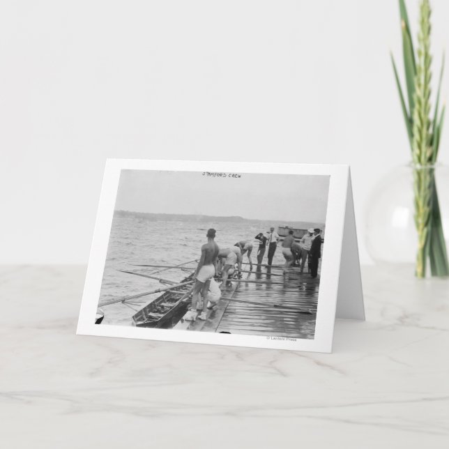 Stanford Rowing Crew Team Photograph Card (Front)