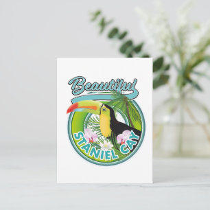 Staniel Cay travel logo Postcard