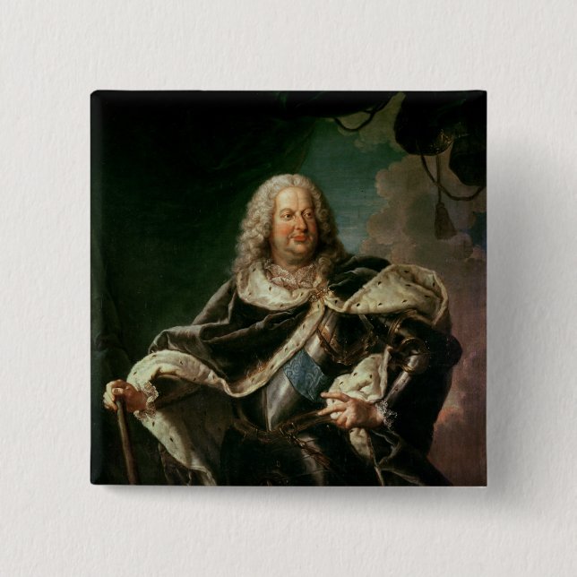 Stanislas Lesczinski  King of Poland 15 Cm Square Badge (Front)