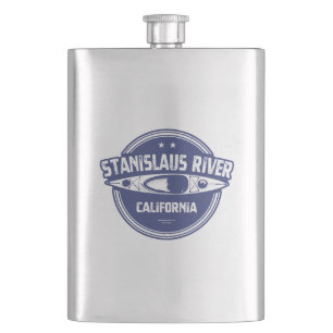 Stanislaus River California Kayaking Hip Flask