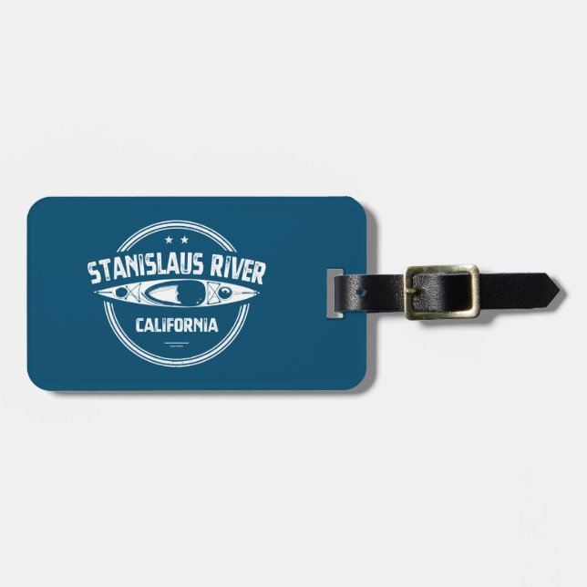 Stanislaus River California Kayaking Luggage Tag (Front Horizontal)