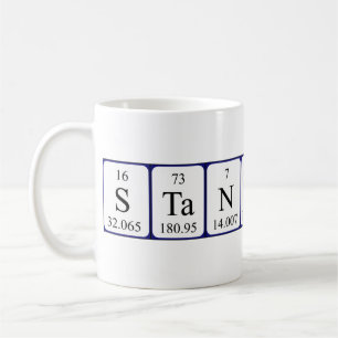 Stanislav periodic table name mug