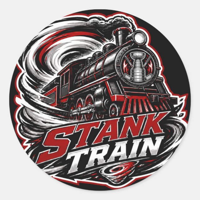 Stank Train Carolina Hockey Sticker (Front)
