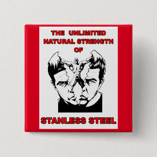 Stanless Steel 15 Cm Square Badge