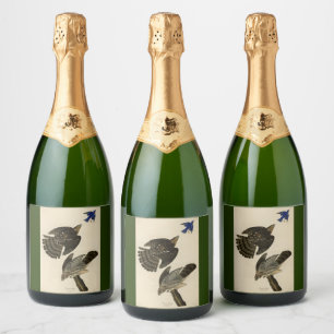 Stanley (Cooper's) Hawk Audubon's Birds of America Sparkling Wine Label
