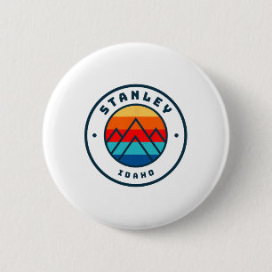 Stanley Idaho Skiing Snowboarding Family Ski Trip 6 Cm Round Badge