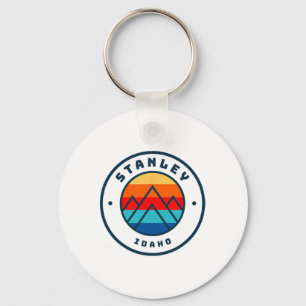 Stanley Idaho Skiing Snowboarding Family Ski Trip Key Ring