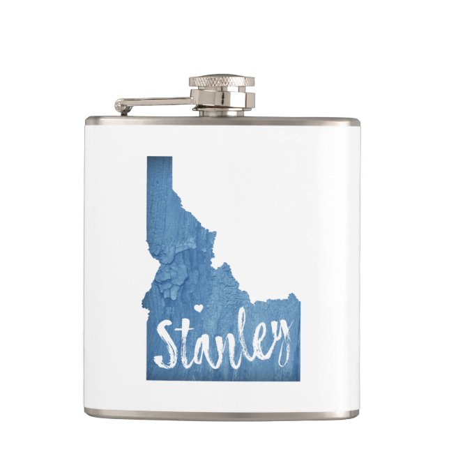 Stanley Idaho Wood Grain Hip Flask (Front)