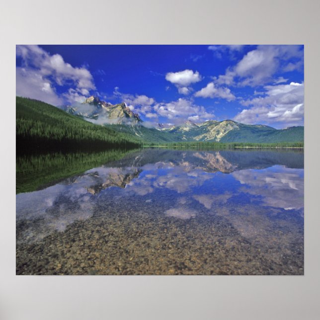 Stanley Lake in the Sawtooth Mountains of Idaho Poster (Front)