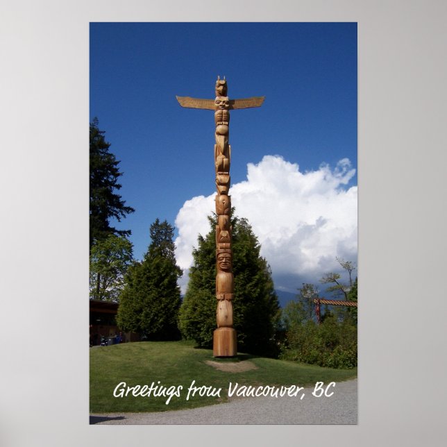 Stanley Park Totem Pole Poster (Front)