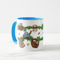 Stanley Sloth blue personalized mug