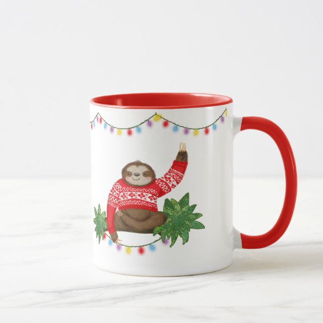 Stanley Sloth personalized Christmas mug (Right)