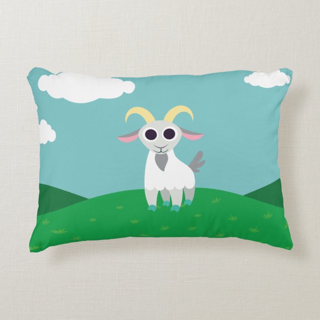 Stanley the Goat Decorative Cushion (Front)