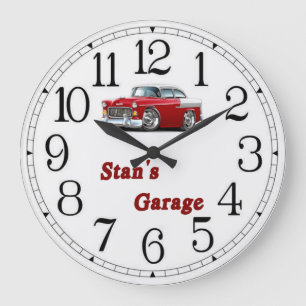 Stan's Garage Large Clock