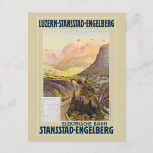 Stansstad-Engelberg Vintage Poster 1910 Postcard