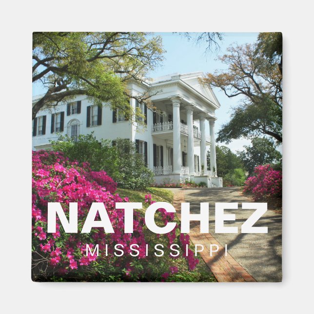 Stanton Hall Natchez, Mississippi souvenir magnet (Front)
